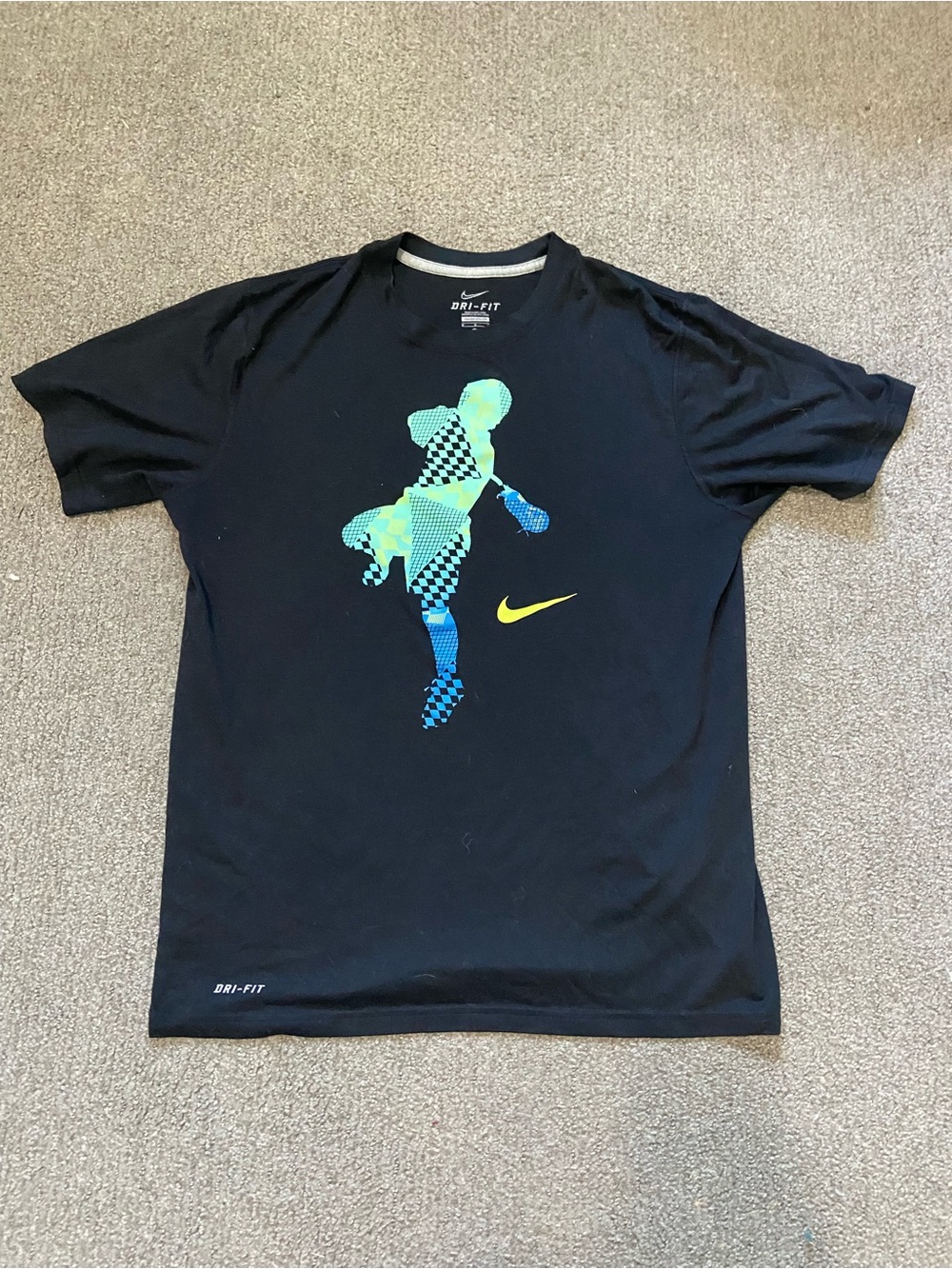 Nike Lacrosse Dri-FIT Black Graphic Tee